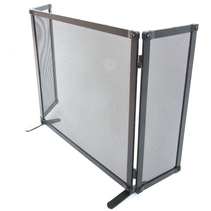 Belfry Heating Kamingitter Victor mit 3 Paneelen aus Schmiedeeisen